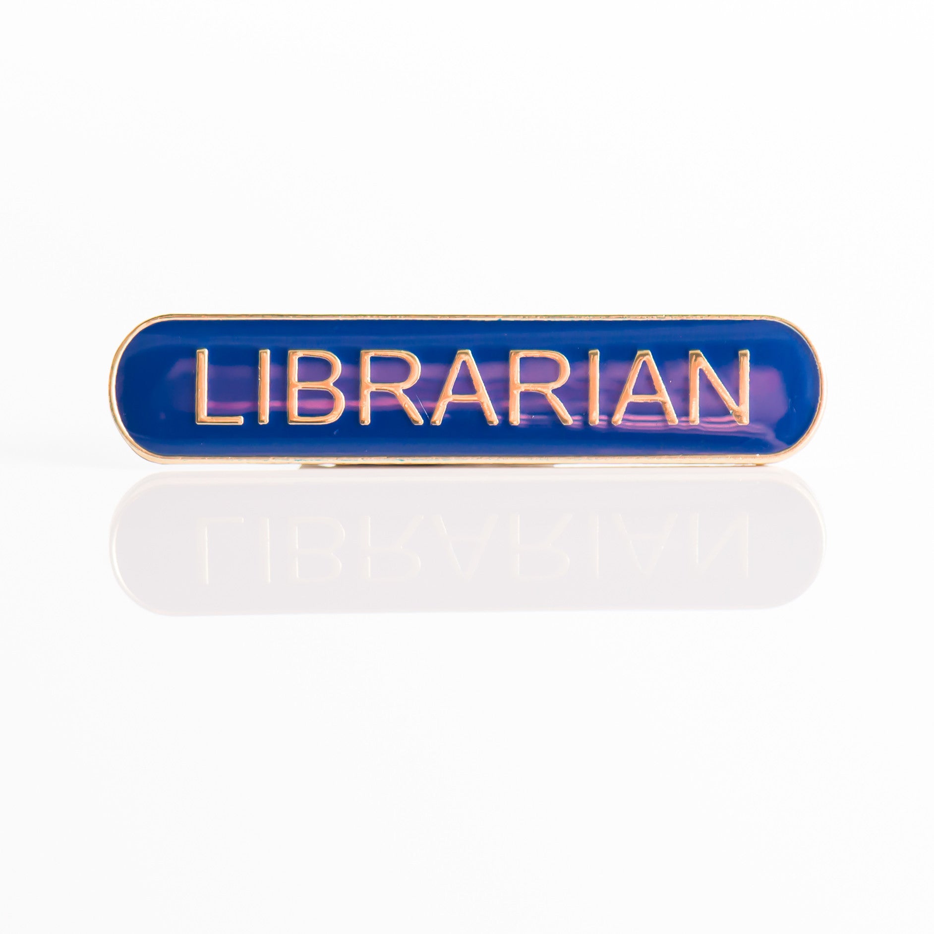 Enamel Bar Pin Badge - Librarian