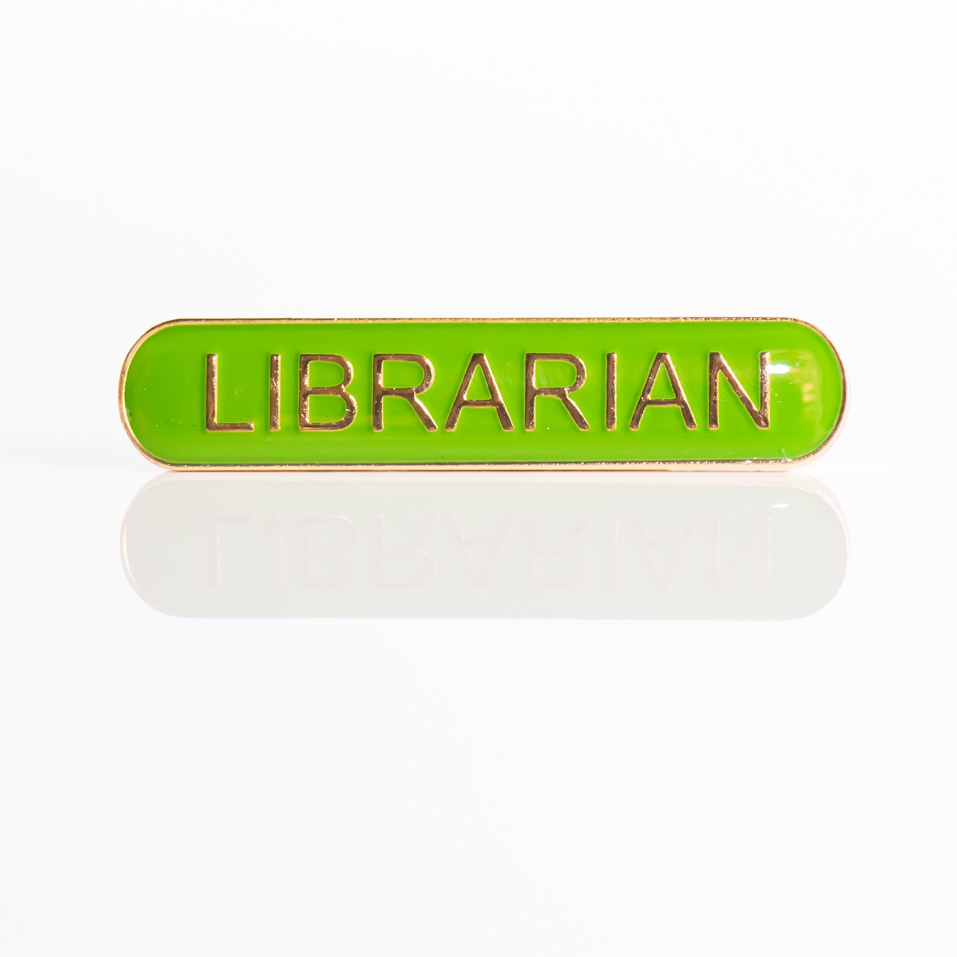 Enamel Bar Pin Badge - Librarian