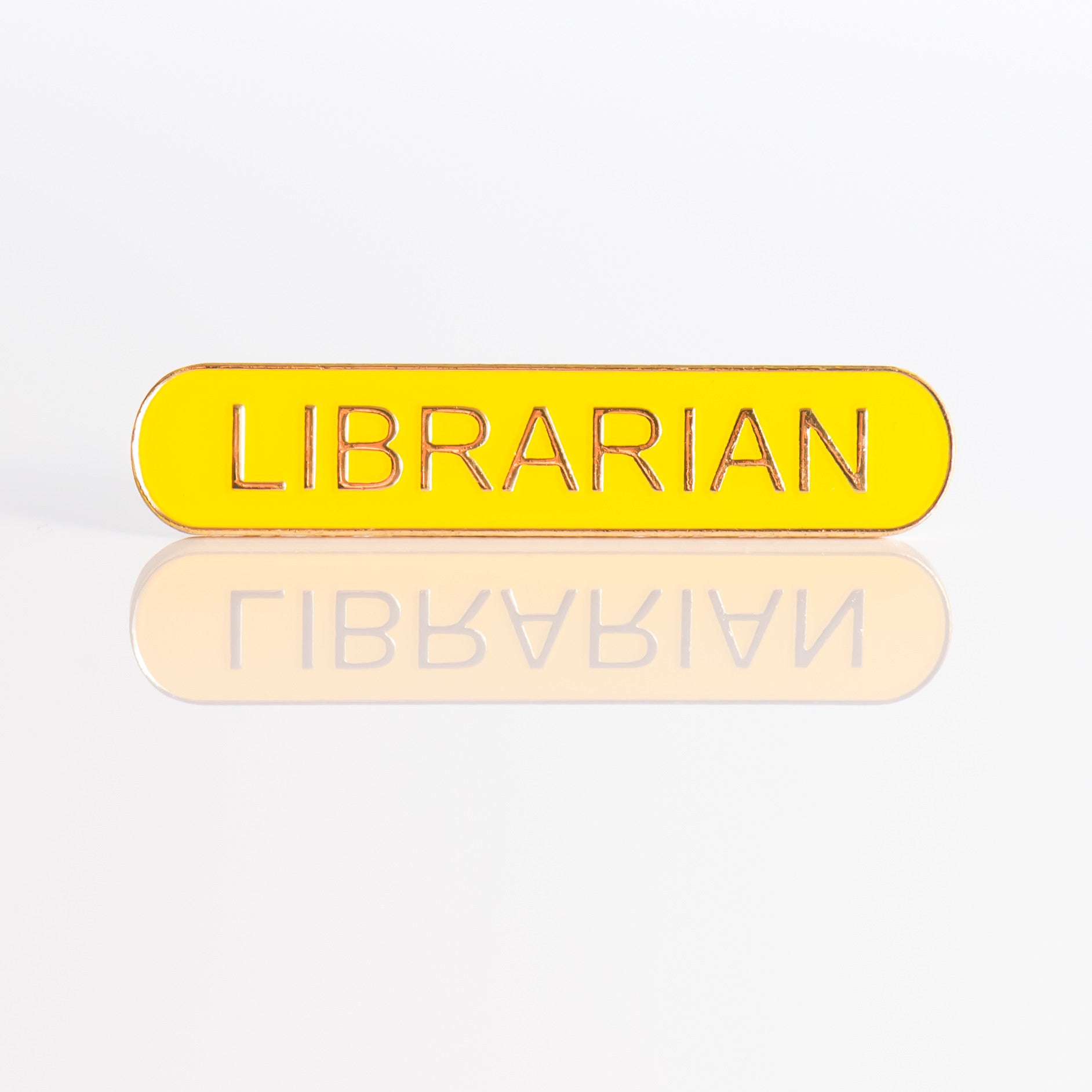 Enamel Bar Pin Badge - Librarian