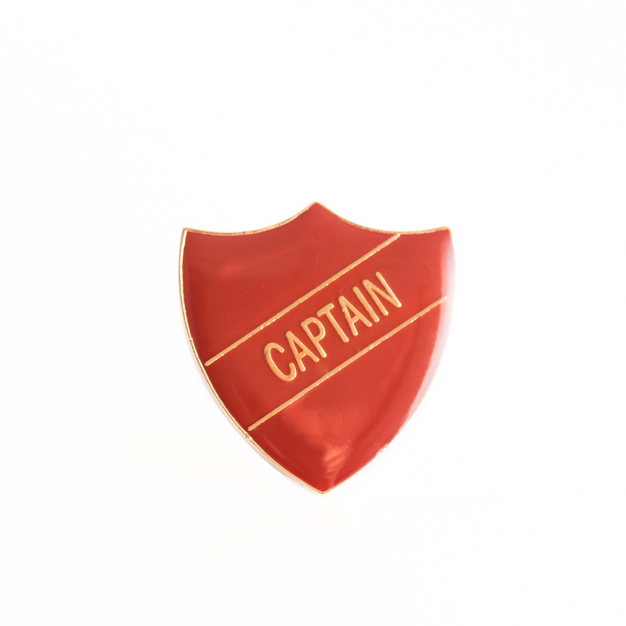 Enamel Shield Pin Badge - Captain