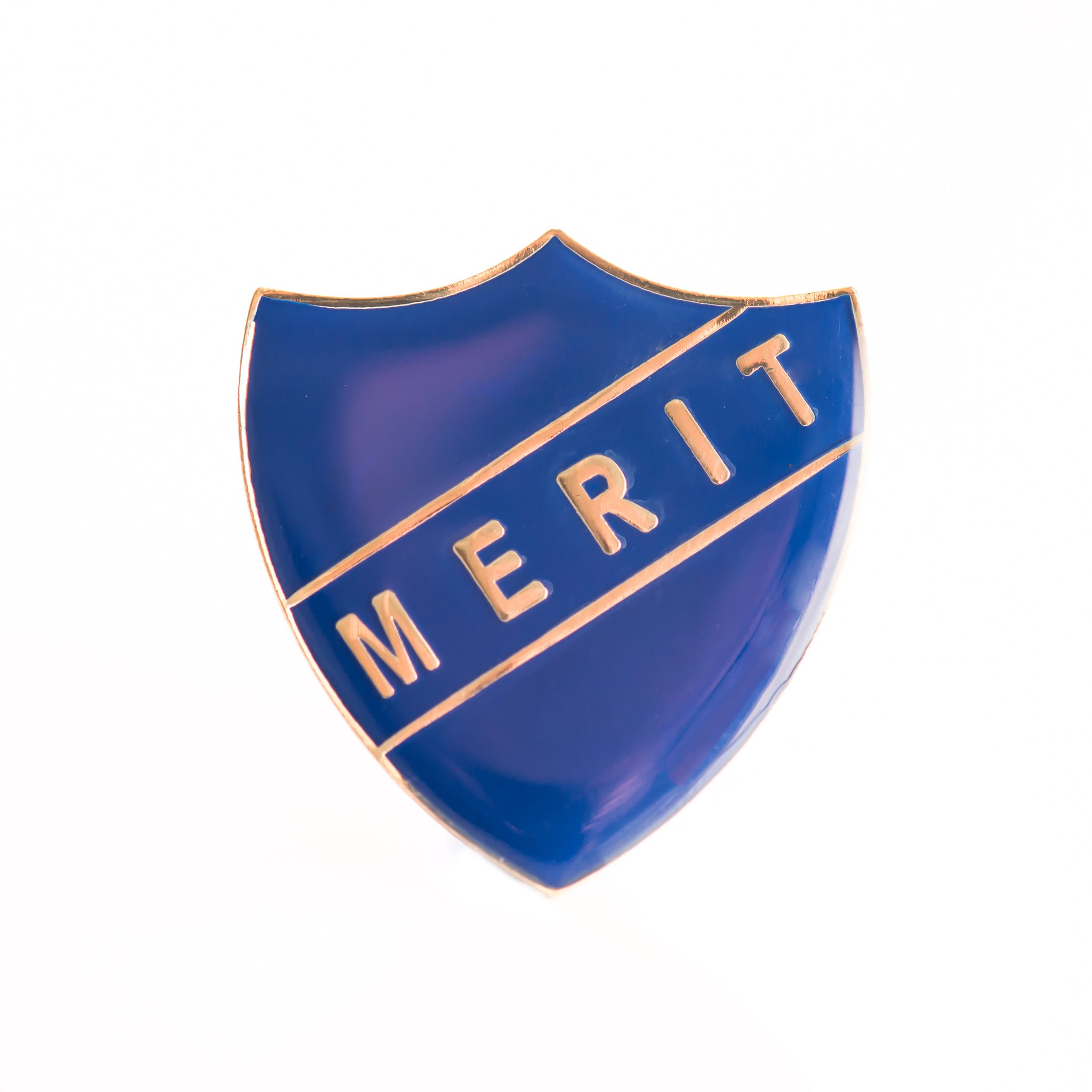 Enamel Shield Pin Badge - Merit