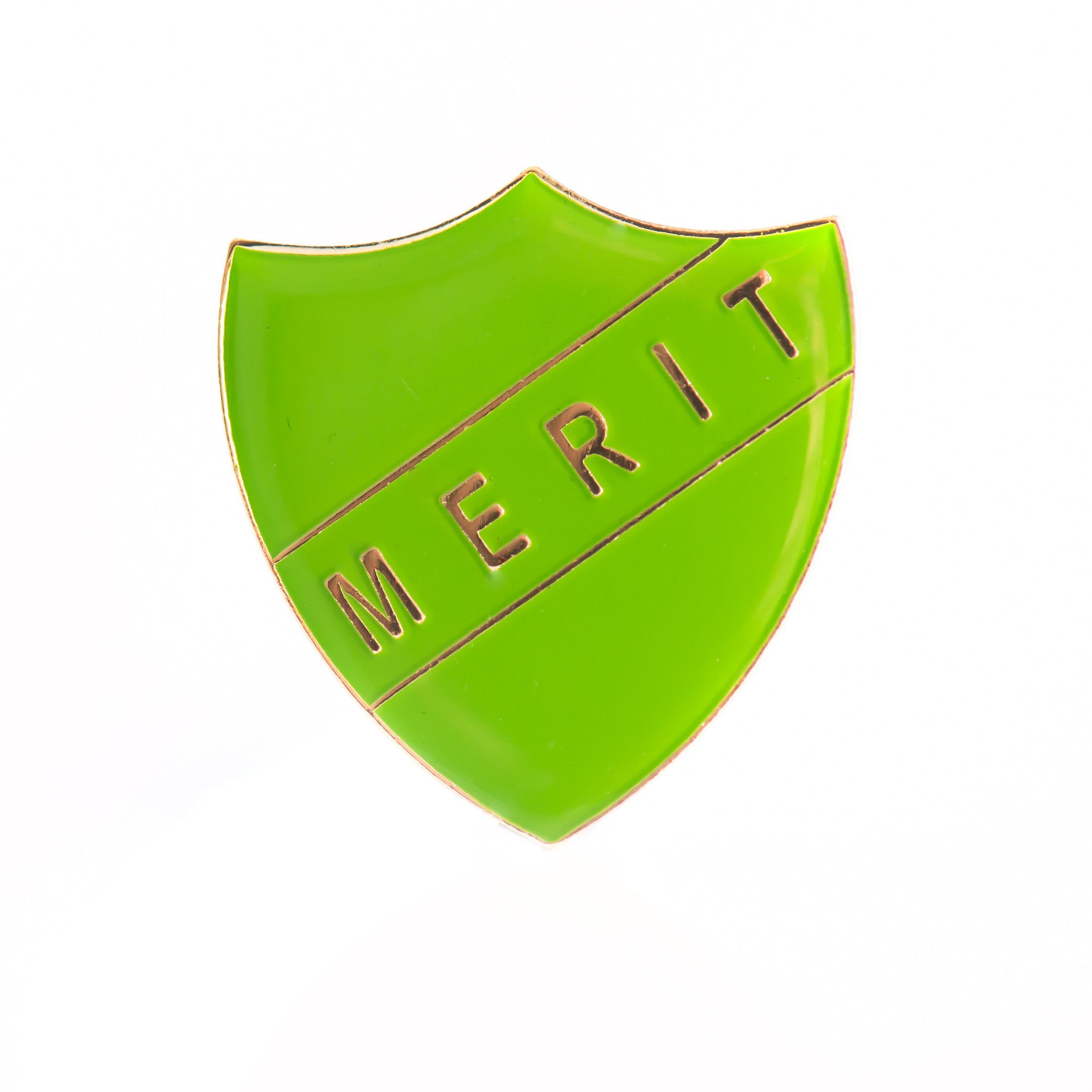 Enamel Shield Pin Badge - Merit