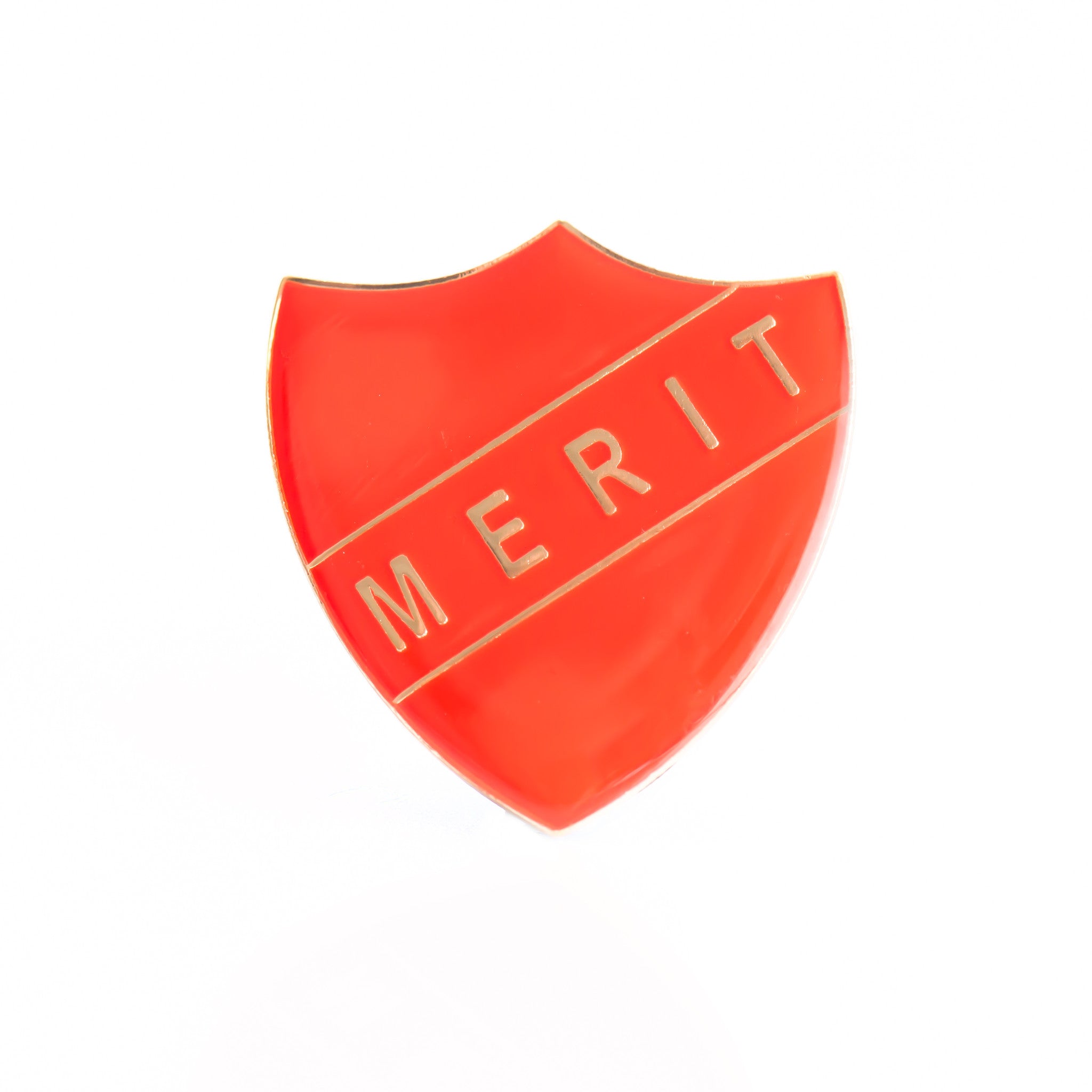 Enamel Shield Pin Badge - Merit