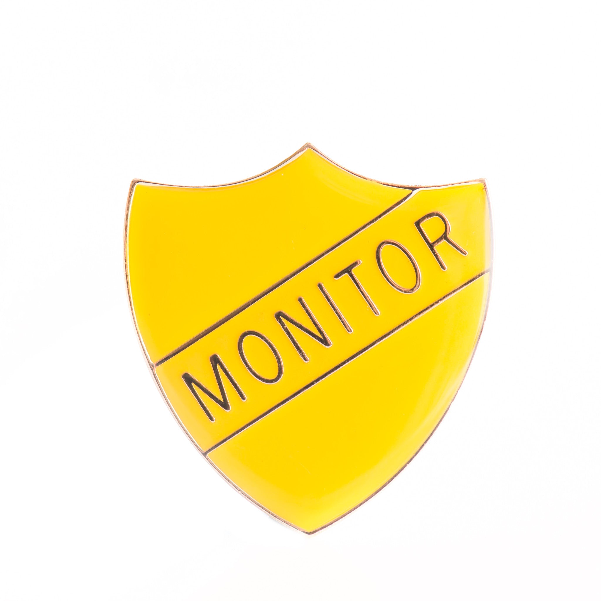 Enamel Shield Pin Badge - Monitor