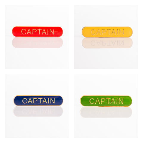 Enamel Bar Pin Badge - Captain