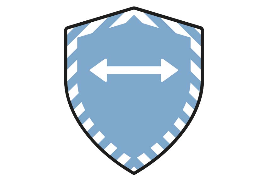 38mm Distance Aware Badges - Blue