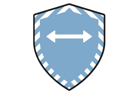 38mm Distance Aware Badges - Blue