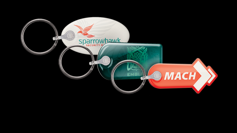 Domed Vinyl Keyring - Bespoke shape