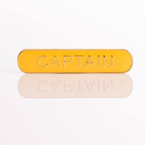 Enamel Bar Pin Badge - Captain
