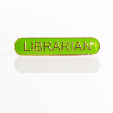 Enamel Bar Pin Badge - Librarian