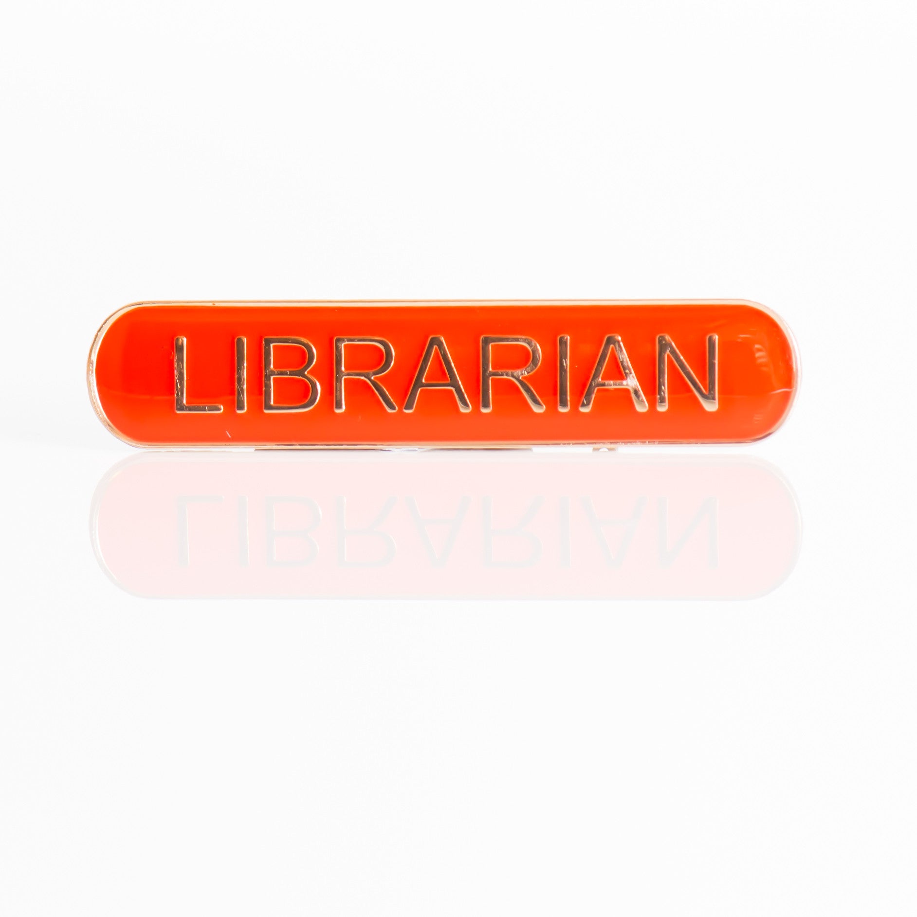 Enamel Bar Pin Badge - Librarian