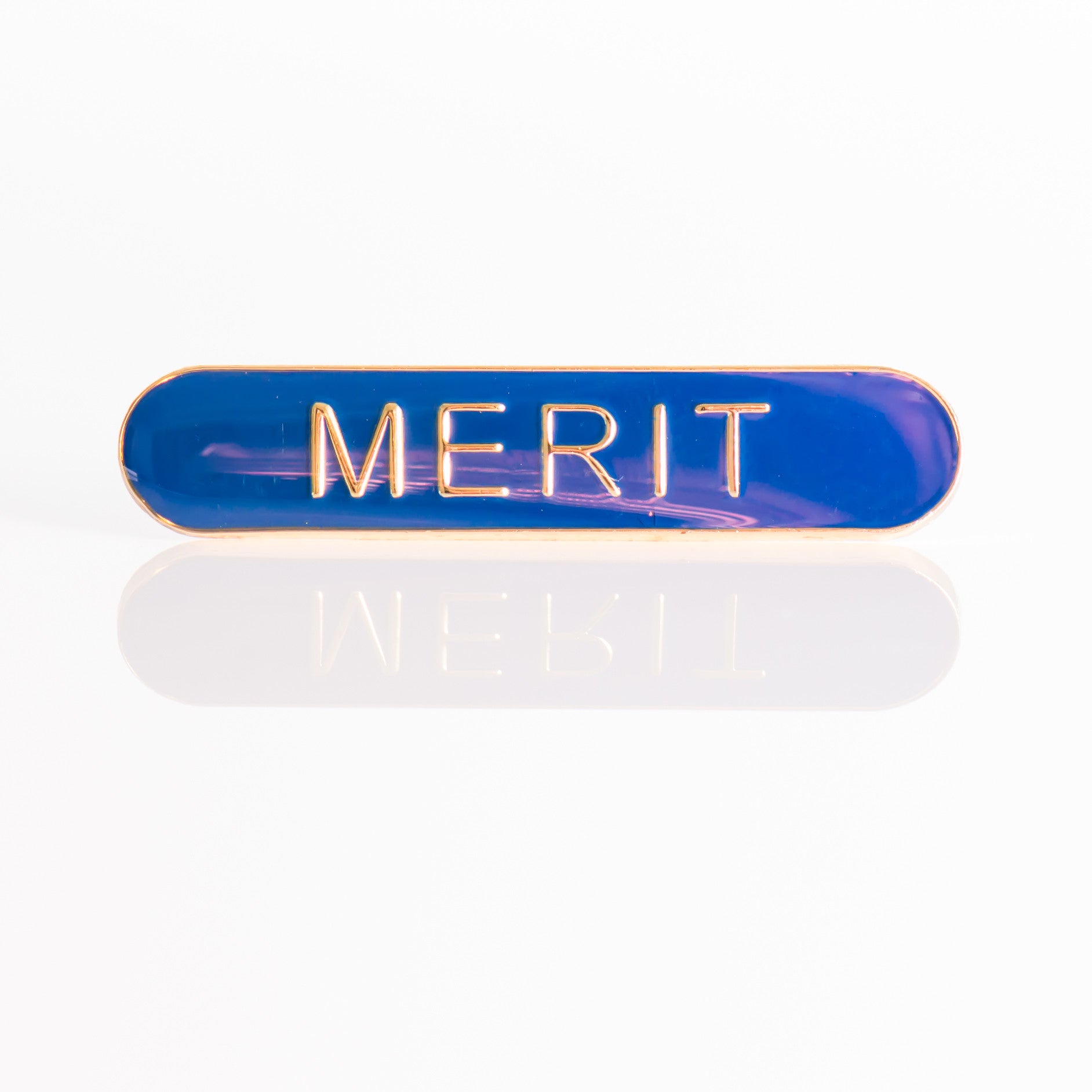 Enamel Bar Pin Badge - Merit