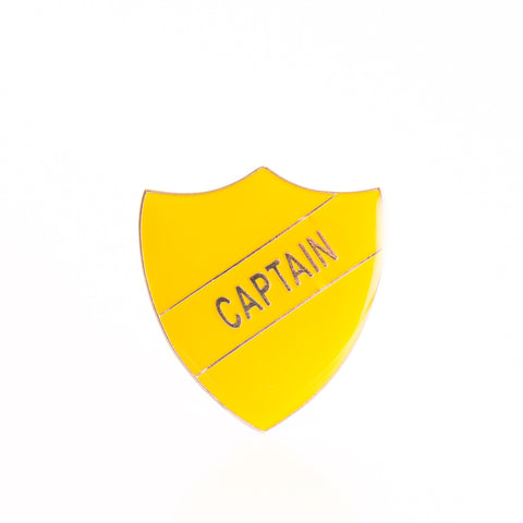 Enamel Shield Pin Badge - Captain