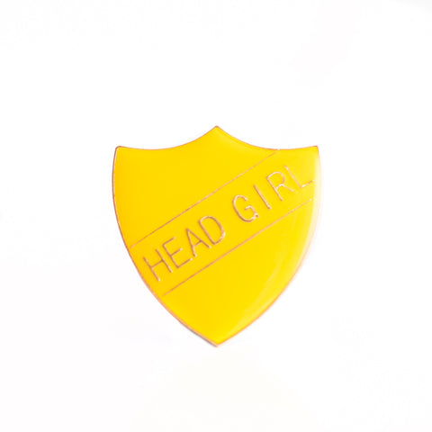 Enamel Shield Pin Badge - Head Girl