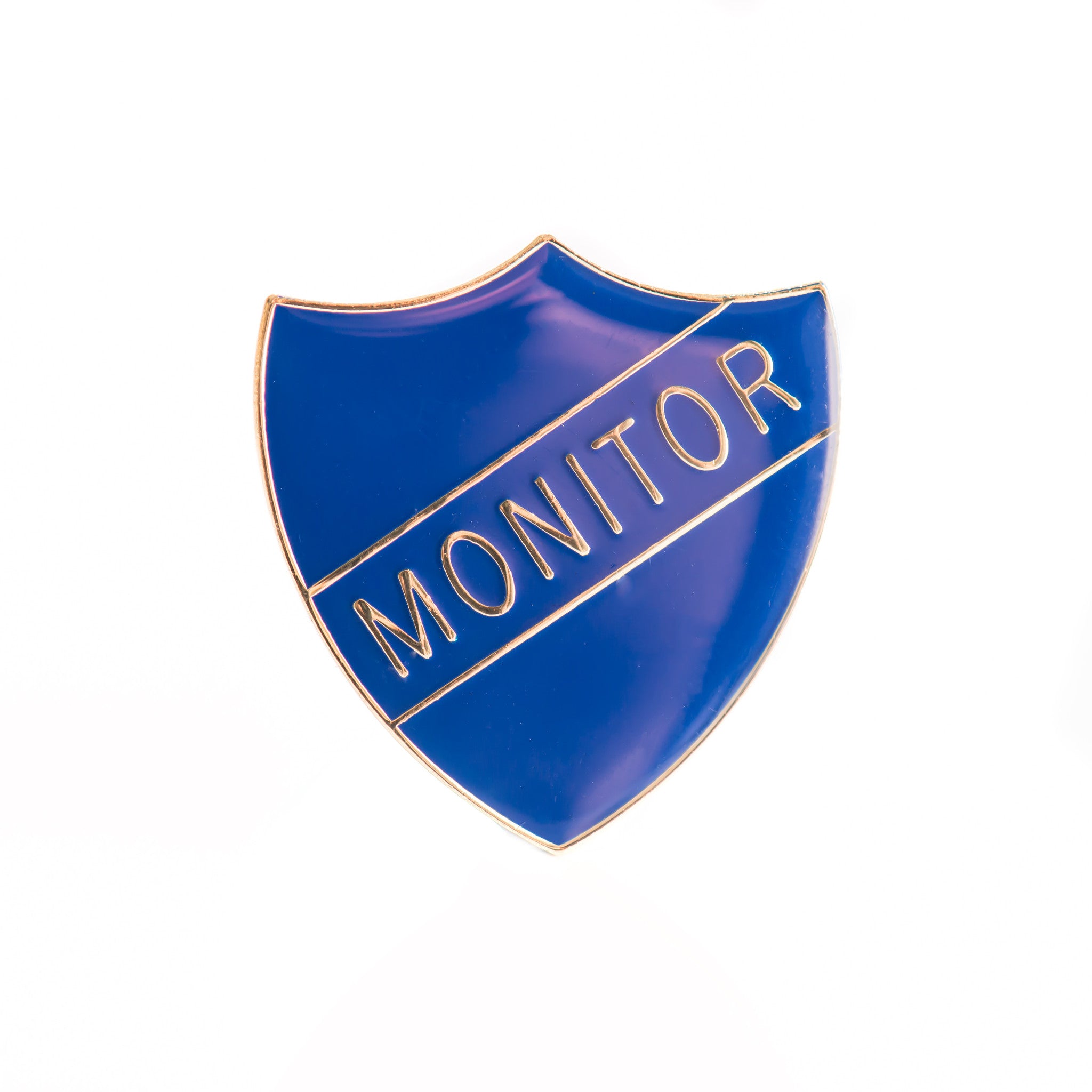 Enamel Shield Pin Badge - Monitor