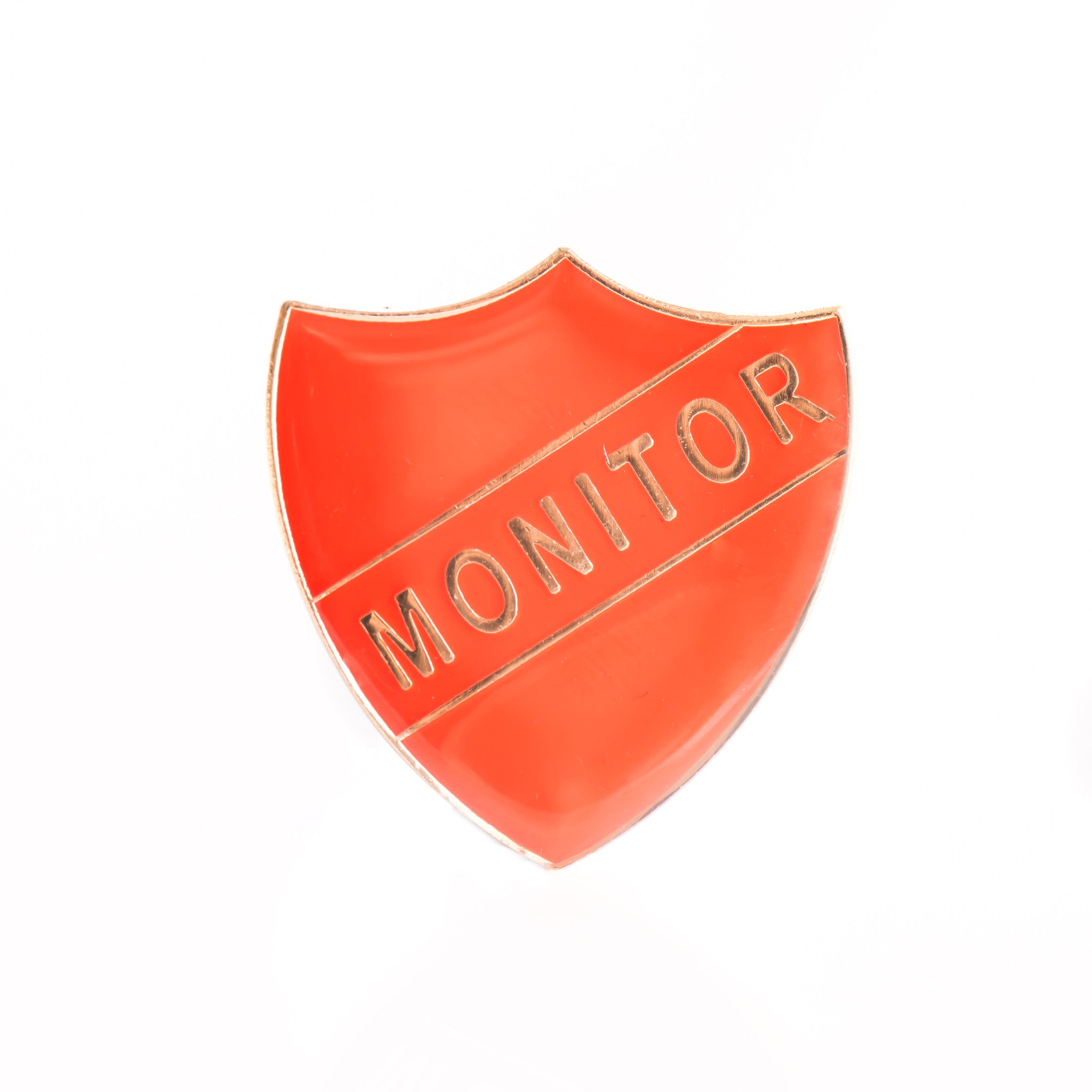 Enamel Shield Pin Badge - Monitor