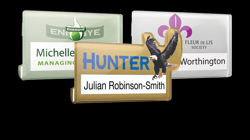 Reusable Name Badges - Acrylic Faced Window