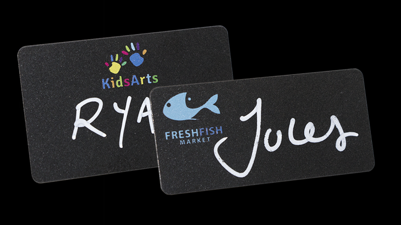 Reusable Name Badges - Blackboard