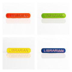 Enamel Bar Pin Badge - Librarian