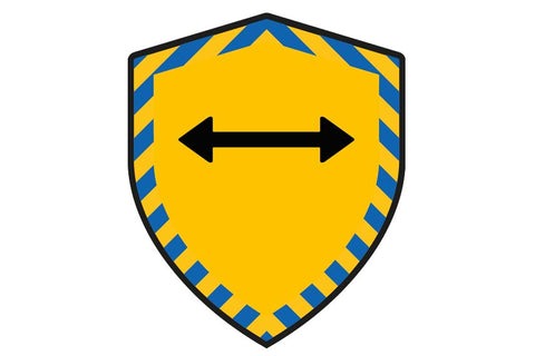 38mm Distance Aware Badges - Orange