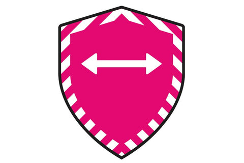 38mm Distance Aware Badges - Pink