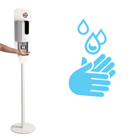 Automatic Hand Sanitiser Station White