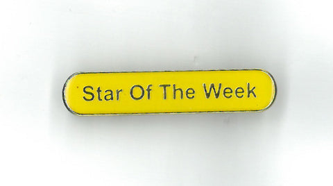 Enamel Bar Pin Badge - Star of the Week