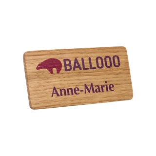 Wooden Name Badges